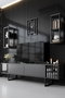 Hanah Home Chrome Line - Antracita, Negro